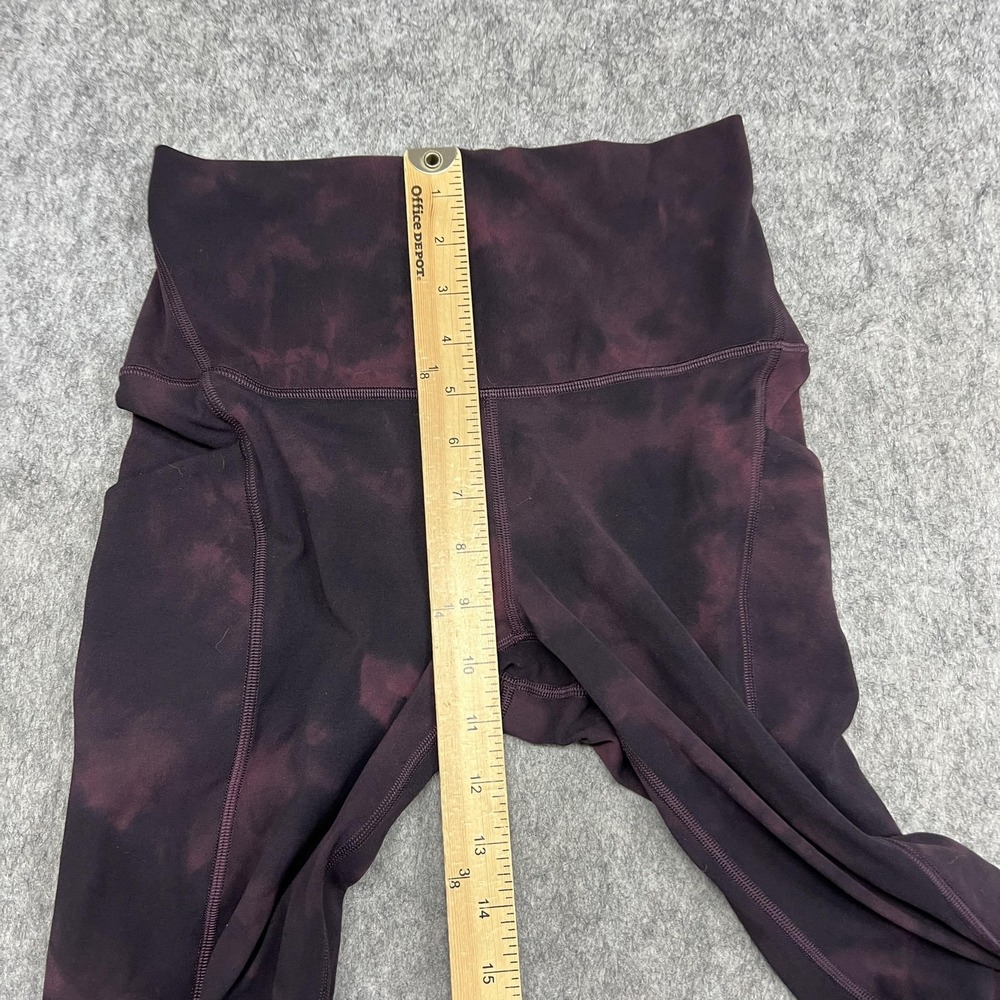 Lululemon Leggings Womens 6 Purple Tie Dye Align High Rise Pocket Ankle Pants - Picture 12 of 16
